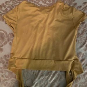 Crop Short Sleeve Top with Tie in the back